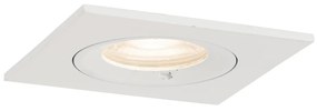 Buitenlamp Set van 6 inbouwspots wit vierkant GU10 50mm IP44 - Xena Modern GU10 IP44 Buitenverlichting Lamp