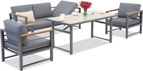 Guarda Apetito 5 Garden Point stalen tuinmeubelen antraciet