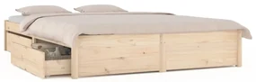 vidaXL Bedframe met lades 140x190 cm