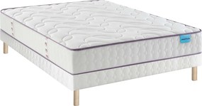 Matras met 580 pocketveren in 3 zones en een gestoffeerde lattenbodem, COSY LIT 2