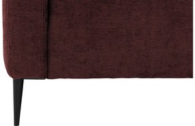 Goossens Zitmeubel Key West rood, stof, 2,5-zits, modern design met ligelement rechts