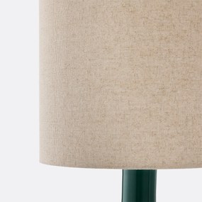 Tafellamp in glas en linnen, Juna