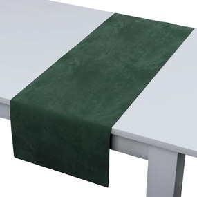 Dekoria Rechthoekige tafelloper collectie Velvet donkergroen 40 × 130 cm