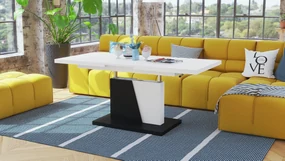 Mazzoni GRAND NOIR wit / zwart, salontafel
