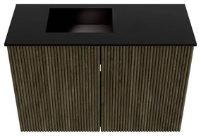Mondiaz Joya 60cm toiletmeubel shadow met wastafel faye links 1 kraangat urban