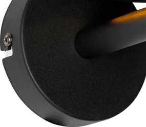 Moderne wandlamp zwart met goud - VT 1