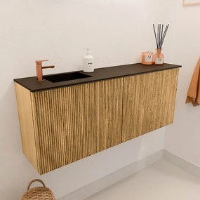 Mondiaz Joya 100cm toiletmeubel oak met wastafel faye links 1 kraangat urban