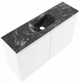 Mondiaz Ture DLux toiletmeubel 80cm talc met wastafel lava midden met kraangat