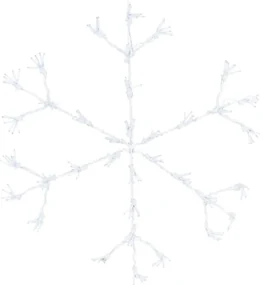 Ambiance Kerstverlichting met 216 LED's sneeuwvlok 60 cm