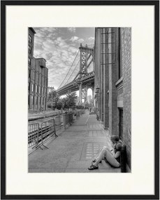 Ingelijste digitale print In Brooklyn