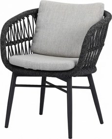 Arezzo dining tuinstoel antraciet rope