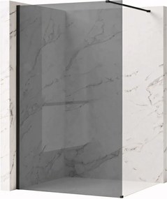 Walk-in douchewand Rea Flexi Grey / Black 110