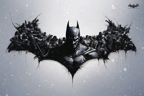 Kunstafdruk Batman Arkham Origins - Logo, (40 x 26.7 cm)