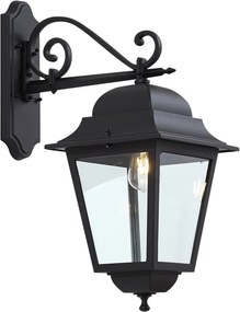 Klassieke buiten wandlantaarn zwart IP44 - Big