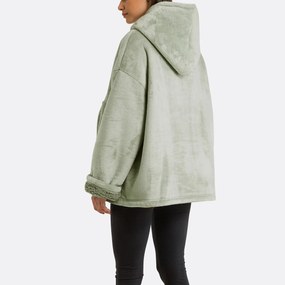 Plaid fleece sweater maat S/M, Javi