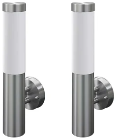 vidaXL Buitenlamp RVS Savona (2 stuks)