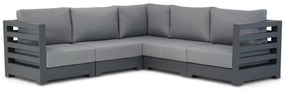 Hoek loungeset 5 personen Aluminium Grijs  Santika Furniture Santika Phantom