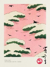 Kunstreproductie Pink Sky - Watanabe Seitei