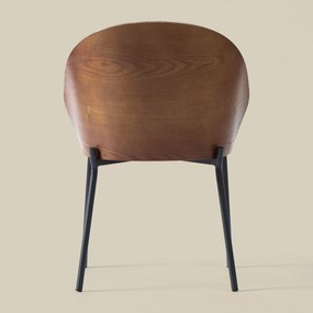 Eetkamerstoel Met Walnoot Rugleuning