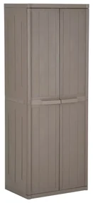 vidaXL Tuinkast 65x45x172 cm PP rattan bruin