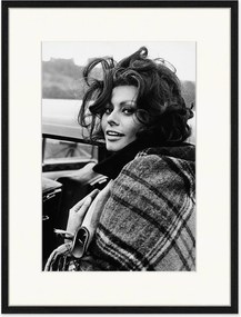 Ingelijste foto Sophia Loren