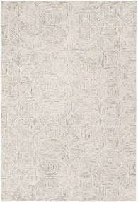 Handgetuft laagpolig wollen vloerkleed Delyth