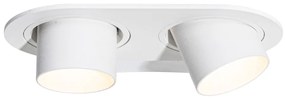 Set van 6 inbouwspots wit GU10 35mm kantelbaar 2-lichts - Installa