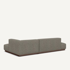 Rechte open hoekbank in tweed, JACOPO