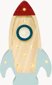 Handgemaakte LED-kinderlamp Space Rocket Mini met timerfunctie en afstandsbediening, dimbaar