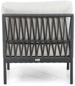 Hoek loungeset 6 personen Aluminium/rope Grijs  Coco Puerto