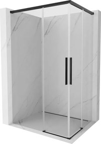 Mexen Rox Duo schuifdouchecabine 120 x 90 cm, transparant, zwart - 8C2D-120-090-70-00
