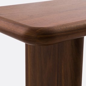 Wandtafel in fineer notenhout, Curva