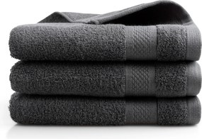 Handdoek Hotel Collectie– 3 stuks – 50×100 – antraciet