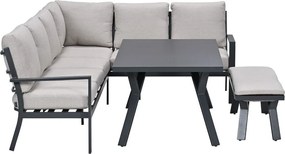 Garden Impressions Senja lounge dining set 4-delig rechts - sandstone