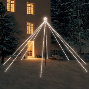 vidaXL Kerstboomverlichting 800 LED's binnen/buiten 5 m koudwit