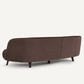 5-zits bank in linnen fluweel, Rosebury, ontwerp Emmanuel Gallina