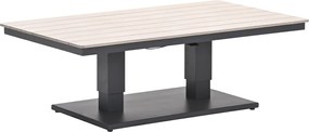 Garden Impressions Brugge verstelbare loungetafel 150x87 cm - donker grijs