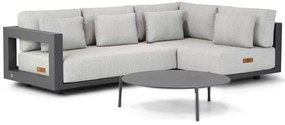 Hoek loungeset  Aluminium Grijs 4 personen 4 Seasons Outdoor Metropolitan/Coco