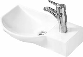 Mexen Hugo linkse opbouw wasbak 45 x 24 cm, wit - 21254500L