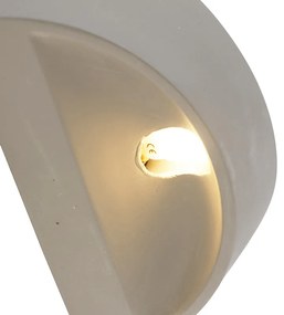 Landelijke wandlamp beton halfrond - Adelaide