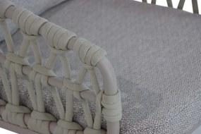 Tuinset Ronde Tuintafel 6 personen 180 cm Aluminium/rope Grijs  Coco Barcelona/Fungo