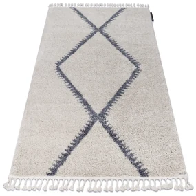 Tapijt BERBER MEKNES B5910 crème / grijskleuringrand ,  Barber , marokkaanse shaggy