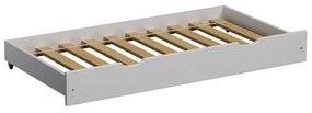 Peuter Wit  Uitschuifbaar eenpersoonsbed met onderschuifbed - Leo voor kinderen Kinderen Peuter Junior 5056231722889 Children's Beds Home, Voor bedden