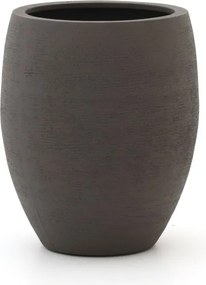 + 10% kassakorting | Bloempot Luca Lifestyle Terreno | Taupe Kunststof | ø55cm | Geschikt voor buiten en binnen | Kees Smit Tuinmeubelen