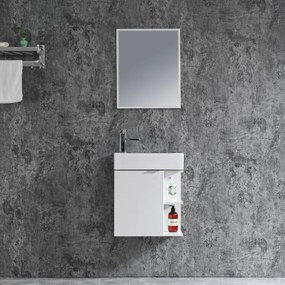 Badstuber Spring toiletmeubel 50x60cm wit met spiegel