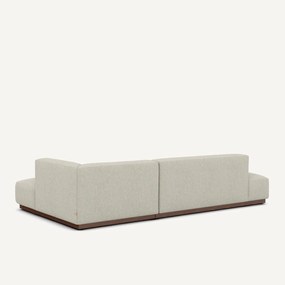 Rechte open hoekbank in tweed, JACOPO