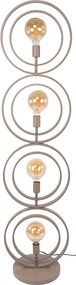 Vloerlamp Metalen Ringen Beige