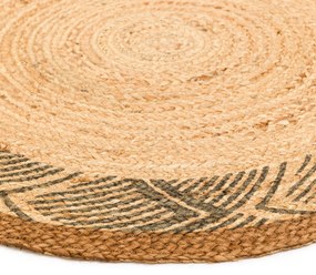 Rond vloerkleed in jute, Losca