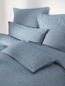 Flanellen dekbedovertrek Wanda met visgraatpatroon