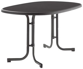 Sieger Boulevard ovale klaptafel 90x140 cm. - Antraciet